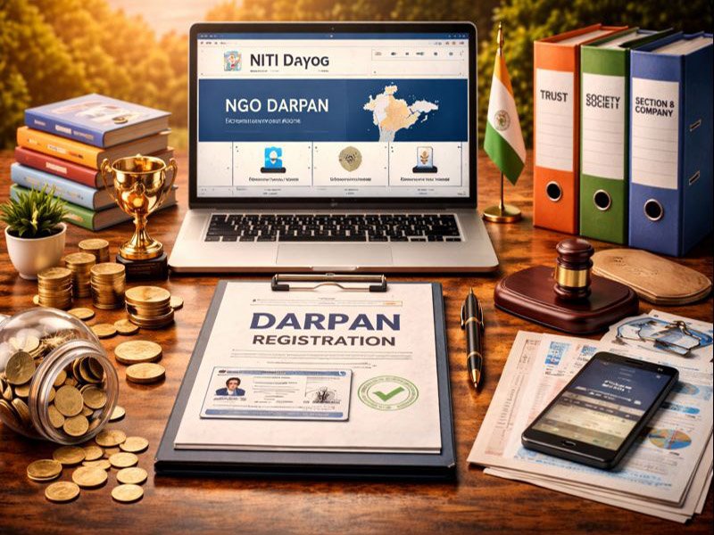 NITI Aayog &amp; DARPAN Registration